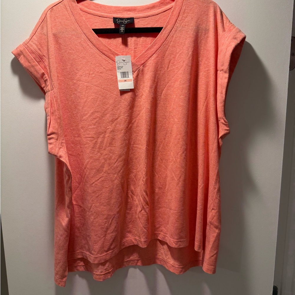 Jessica Simpson Peach Short Sleeve Tee